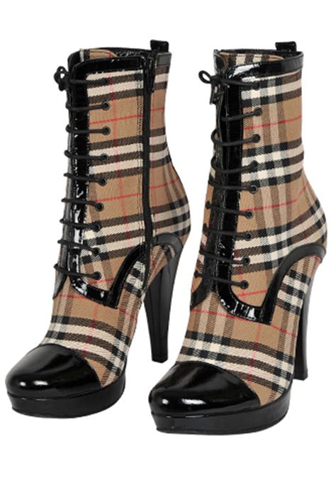 burberry high boots|Burberry high heel boots.